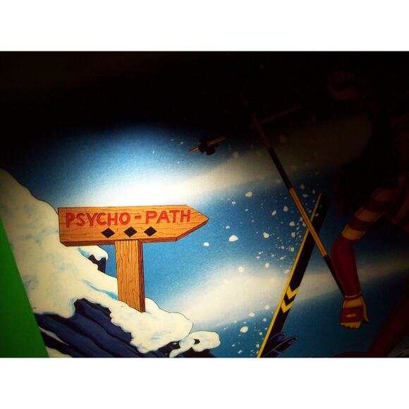 Wipe Out 1993 Original NOS Pinball Machine Translite Snowboard Skiing - Picture 4 of 8